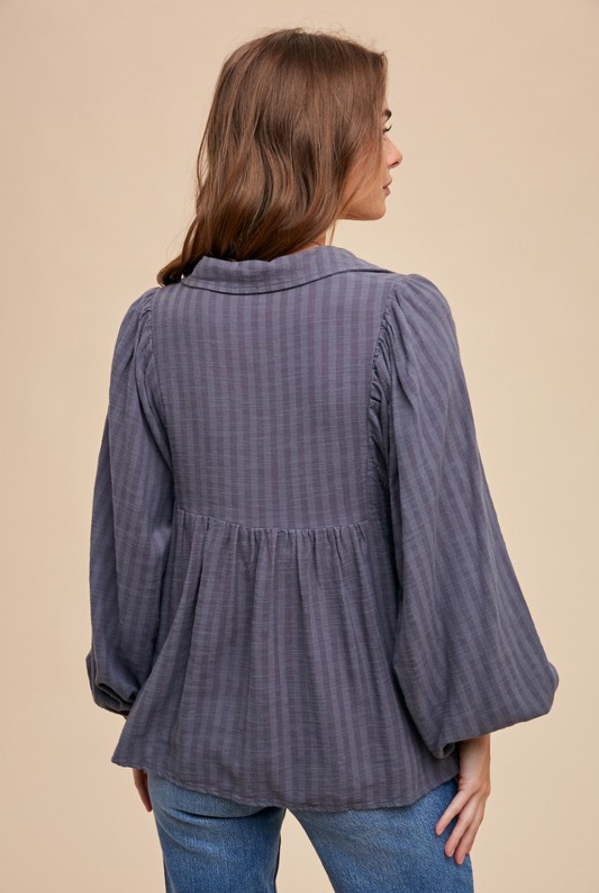 Balloon Sleeve Button Down