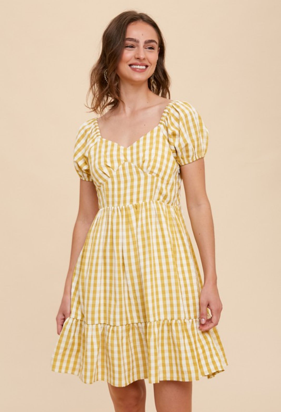 Gingham Mini Dress