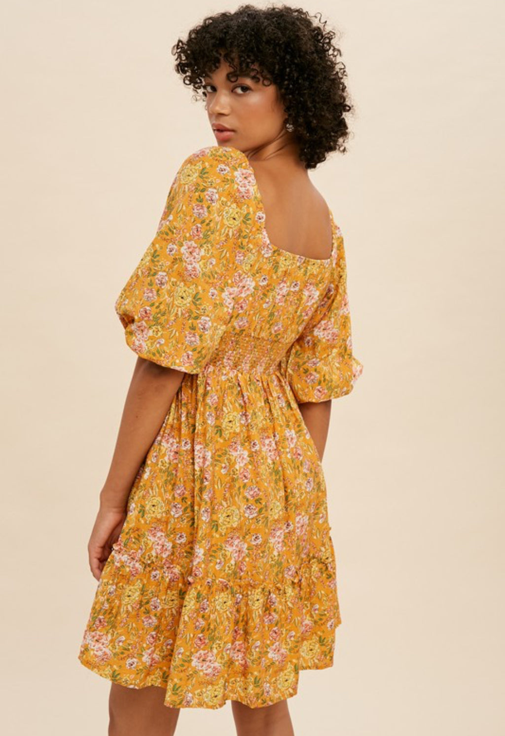 Sweetheart Floral Mini Dress