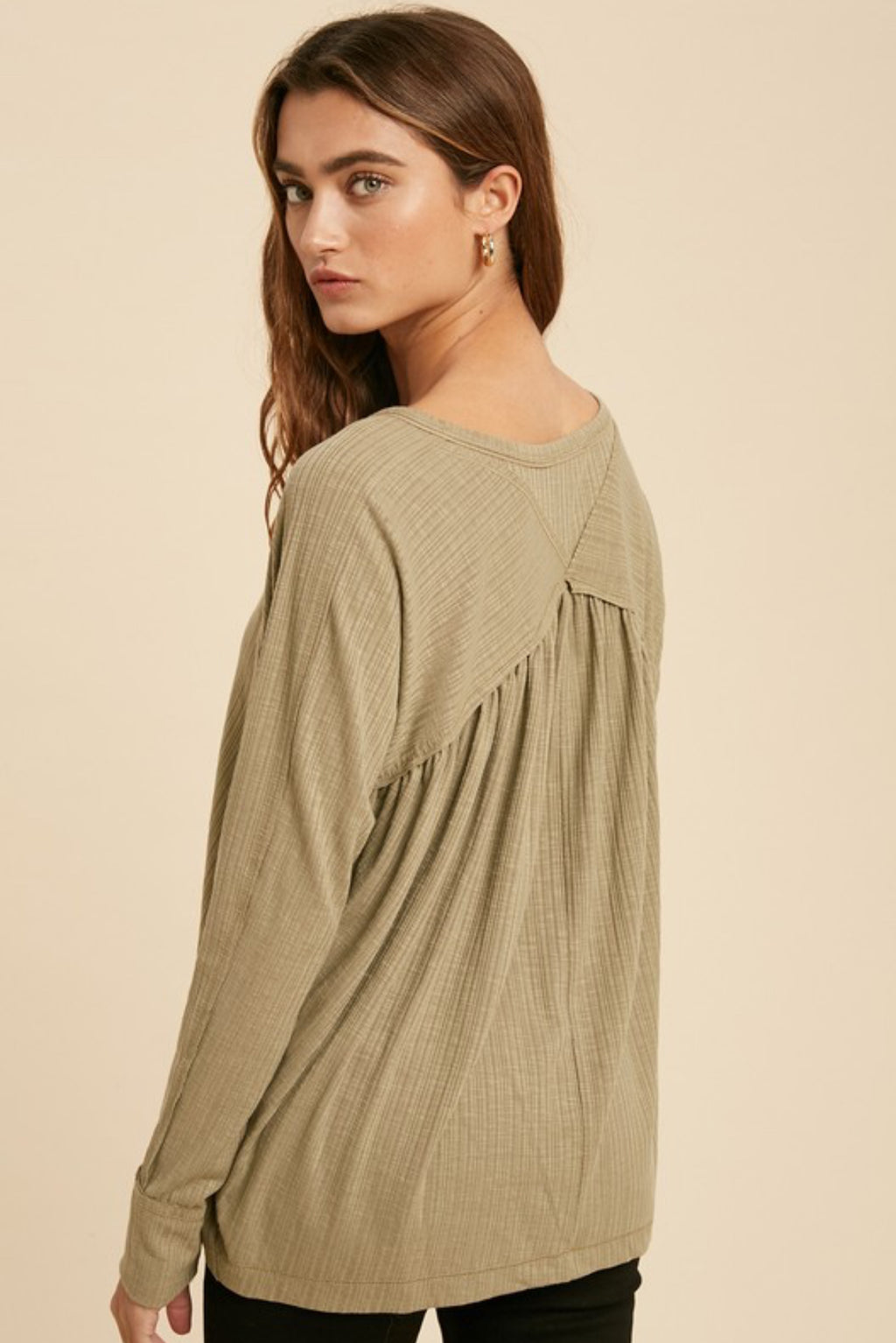 Rib Knit Henley